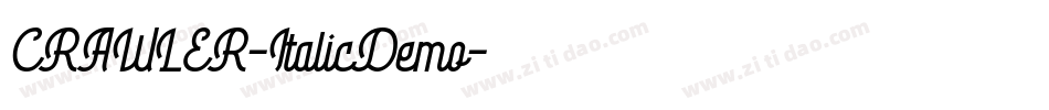 CRAWLER-ItalicDemo字体转换