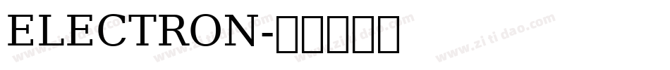 ELECTRON字体转换