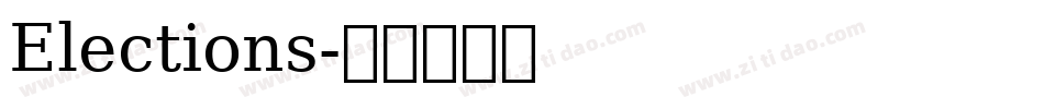 Elections字体转换