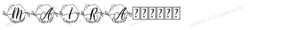 Maira字体转换