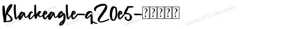 Blackeagle-qZ0e5字体转换