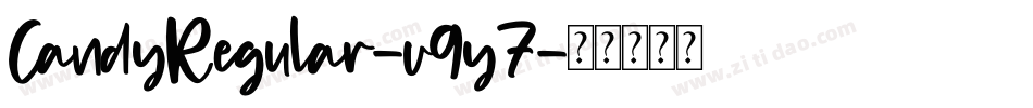 CandyRegular-v9y7字体转换
