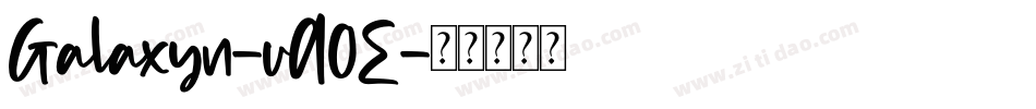 Galaxyn-vA0E字体转换