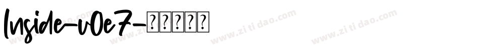 Inside-v0e7字体转换