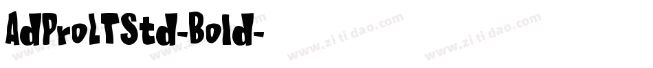 AdProLTStd-Bold字体转换