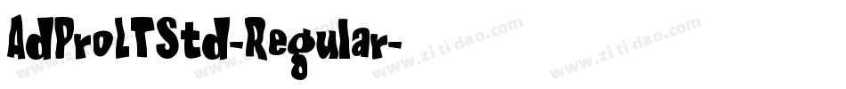 AdProLTStd-Regular字体转换