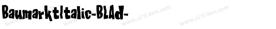 BaumarktItalic-BLAd字体转换
