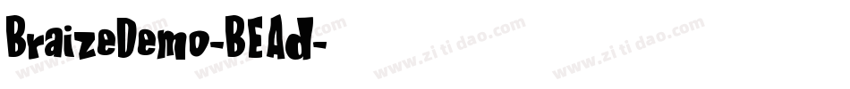 BraizeDemo-BEAd字体转换