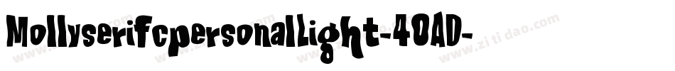 MollyserifcpersonalLight-40AD字体转换