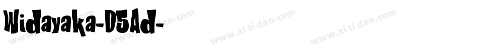 Widayaka-D5Ad字体转换