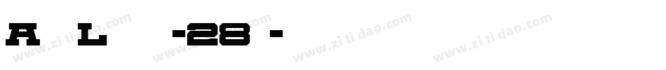 AegisLeftalic-28av字体转换
