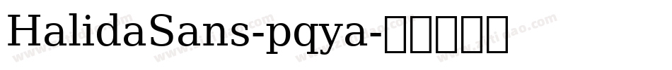 HalidaSans-pqya字体转换