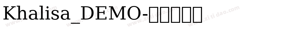 Khalisa_DEMO字体转换