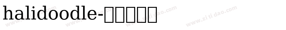halidoodle字体转换