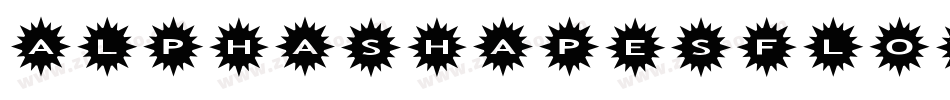 AlphashapesFlowers-5jRL字体转换