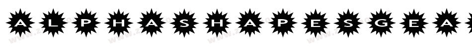 AlphashapesGears3-eo16字体转换