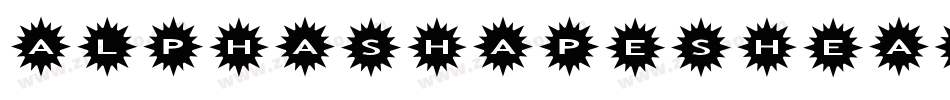 AlphashapesHearts2B-rxOK字体转换