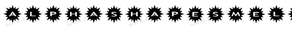 AlphashapesMeltdownsReverse-1DJM字体转换