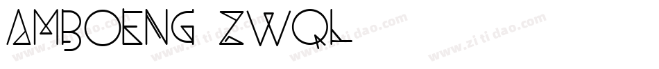 Amboeng-zWql字体转换