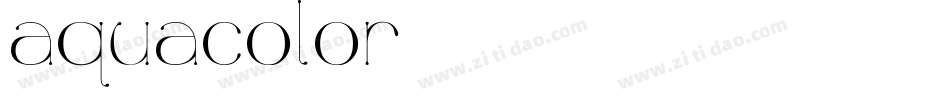 AquaColor字体转换