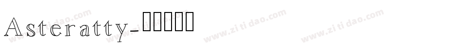 Asteratty字体转换