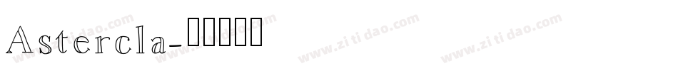 Astercla字体转换