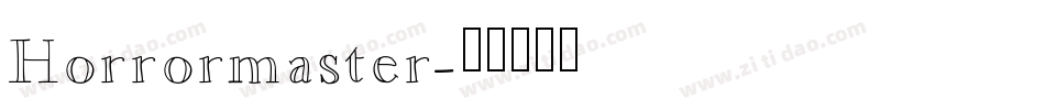Horrormaster字体转换