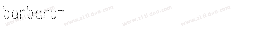 barbaro字体转换