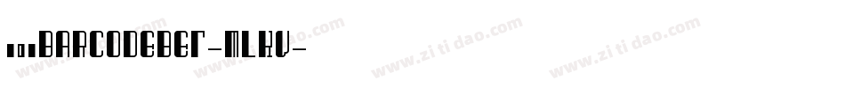 101BarcodeBet-MLXv字体转换