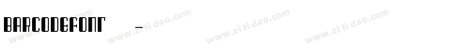 BarcodeFont转换器字体转换