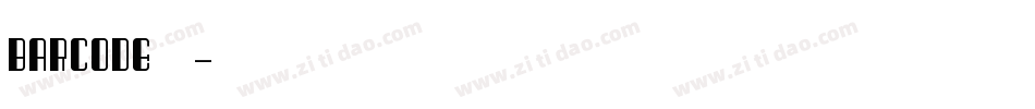 barcode字库字体转换
