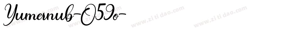 Yumernub-O59o字体转换
