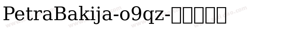 PetraBakija-o9qz字体转换