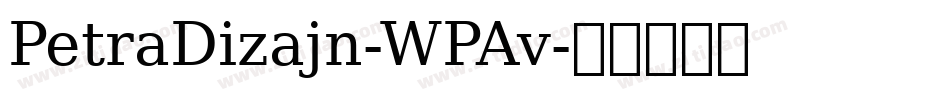 PetraDizajn-WPAv字体转换