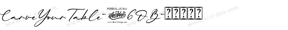 CarveYourTable-56OB字体转换