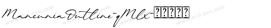 MancuniaOutline-qMlx字体转换