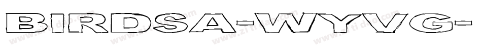 BirdsA-WyvG字体转换