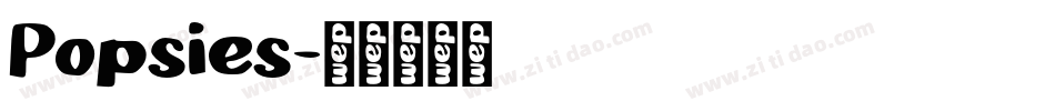Popsies字体转换