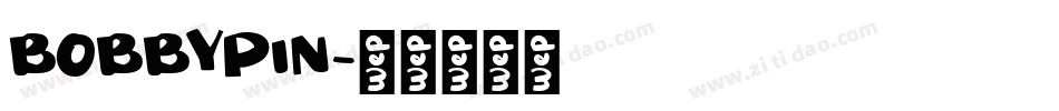 BOBBYPIN字体转换