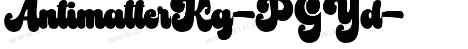 AntimatterKg-PGYd字体转换