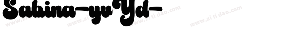 Sabina-yvYd字体转换
