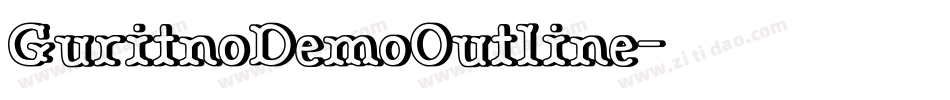 GuritnoDemoOutline字体转换