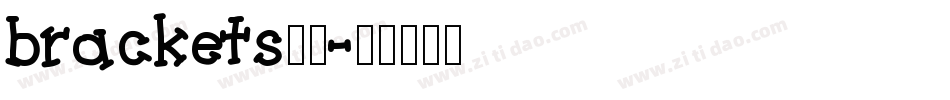 brackets字库字体转换