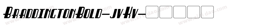 BraddingtonBold-jvKv字体转换
