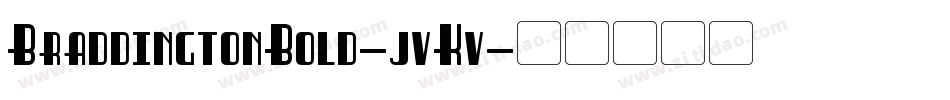 BraddingtonBold-jvKv字体转换