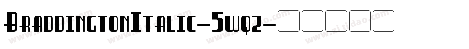 BraddingtonItalic-5wqz字体转换