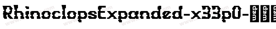RhinoclopsExpanded-x33p0字体转换