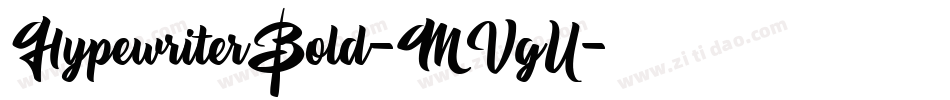 HypewriterBold-MVgY字体转换