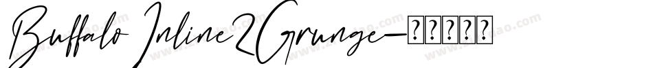 BuffaloInline2Grunge字体转换