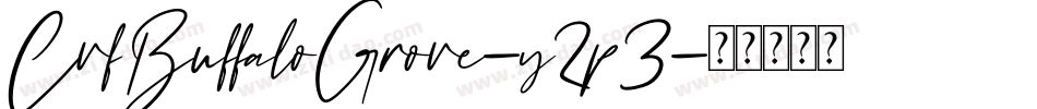 CvfBuffaloGrove-y2p3字体转换